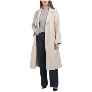 THEORY Wool Blend Robe Coat